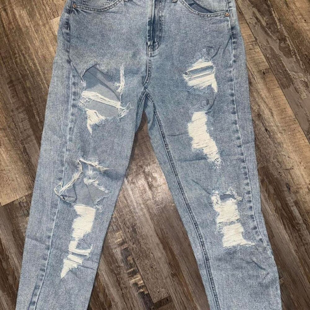 Wild Fable High Waisted Distressed Mom Jeans- Women's Size 10